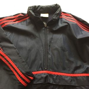 vintage Adidas pullover track jacket